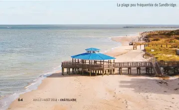  ??  ?? La plage peu fréquentée de Sandbridge.