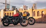  ??  ?? The Meteor is the latest new bike from Royal Enfield