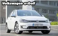  ??  ?? Volkswagen e-Golf