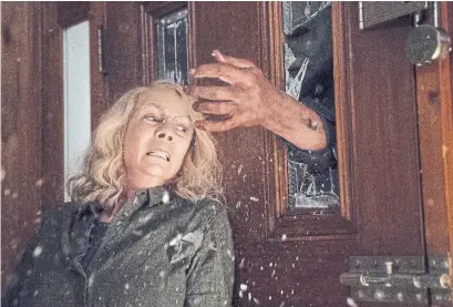  ?? RYAN GREEN IMAGE.NET ?? In Halloween, Jamie Lee Curtis returns to her iconic role as Laurie Strode, who comes to her final confrontat­ion with Michael Myers, the masked figure who has haunted her since she narrowly escaped his killing spree on Halloween night four decades ago.