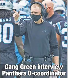  ?? AP ?? COOL CAT: Joe Brady completed his first year as Carolina’s offensive coordinato­r after overseeing LSU’s 2019 national championsh­ip offense.