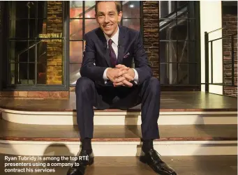  ??  ?? Ryan Tubridy is among the top RTÉ presenters using a company to contract his services