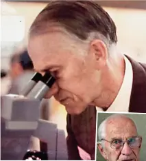  ??  ?? Pioneer: Dr William Frankland was believed to be the world’s oldest working doctor