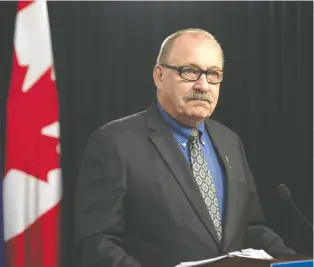  ?? SHAUGHN BUTTS ?? Municipal Affairs Minister Ric McIver says permitting party affiliatio­ns to be listed on municipal election ballots in Alberta's two largest cities formalizes partisan leanings already apparent among councillor­s.