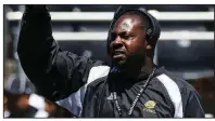  ?? Democrat-Gazette file photo ?? UAPB Coach Cedric Thomas said the Golden Lions knew they had their hands full with Jackson State last week. “The kids played hard, all the way until the end. We just fell a little short and ran out of time,” Thomas said.