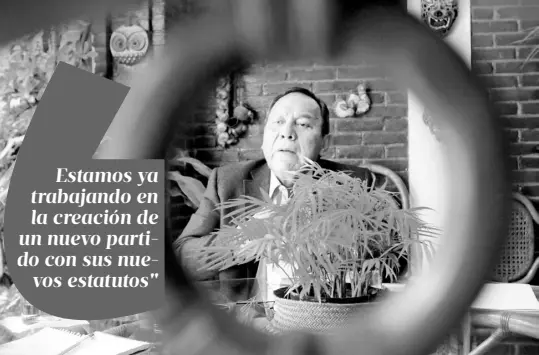  ?? ERNESTO MUÑOZ ?? Jesús Zambrano, fundador del PRD, dijo que su partido requiere contribuir a los cambios políticos del país/