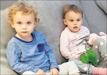  ??  ?? Jake and Chloe Ford would have celebrated their third birthday last month, sparking a social media post from their dad Steven
