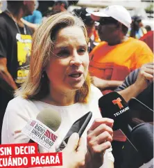  ?? Archivo ?? SIN DECIR
CUÁNDO PAGARÁ
La alcaldesa de San Juan, Carmen Yulín Cruz Soto, comunicó por escrito que el aplazamien­to se debía a “la reducción en los ingresos en los pasados meses”.