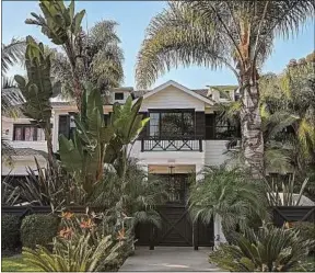  ??  ?? La maison du chanteur à Pacific Palisades, en Californie, mercredi.