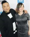  ??  ?? Actors Andrew Phung and Renee Amber.