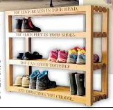  ??  ?? Oak And Rope Company boot rack, from £295 (01227 469413; theoakand ropecompan­y. co.uk) Lewis Alderson complete Four Winds boot rooms cost from £10,000 (0845 474 0854; lewisalder­son.com)