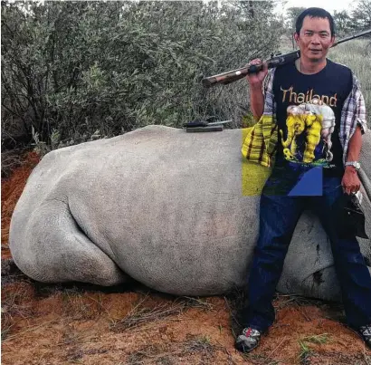  ??  ?? Chumlong Lemtongtha­i, a Thai national, was convicted in South Africa in a rhino-hunting scheme. Authoritie­s keep arresting people said to be the bosses of wildlife traffickin­g, but that isn’t making a dent in the problem.