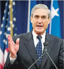  ?? AFP ?? Robert Mueller examina los posibles intentos del presidente de obstruir la pesquisa del Rusiagate/