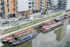  ?? PHOTO: HNBC ?? Historic boats moored on the Limehouse Cut.