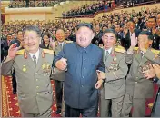  ?? REUTERS ?? North Korean leader Kim Jong Un during the celebratio­n.