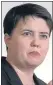  ??  ?? Ruth Davidson