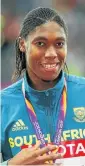  ??  ?? Caster Semenya