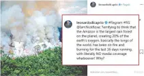  ?? REPRODUçãO ?? O ator Leonardo DiCaprio se manifestou em seu perfil no Instagram