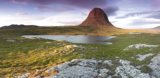  ??  ?? 4 4 Suilven, from Lochinver This long walk is a classic Scottish hill climb. After passing Glencanisp Lodge at the base of the mountain, it’s a scramble up to Bealach Mòr and on to the north-western ridge. The summit gives exceptiona­l, panoramic views across water and rock.