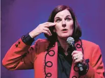  ?? MICHAEL S. SCHWARTZ/ GETTY ?? Comedian Paula Poundstone performs at Infinity Music Hall in Hartford on Feb. 24.