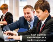  ?? ?? Each pupil has their own bespoke academic pathway