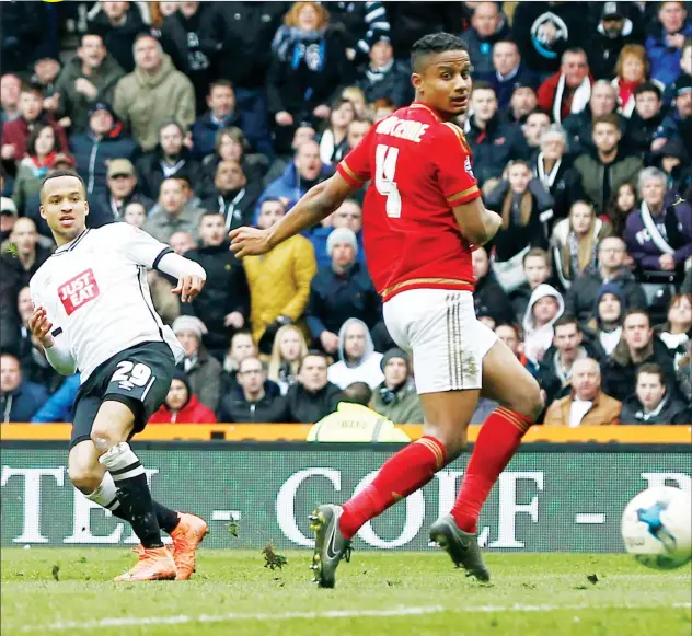  ?? PICTURES: Action Images ?? MAGIC MOMENT: Marcus Olsson scores Derby County’s winner