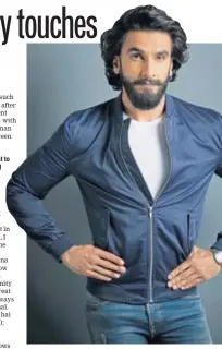  ?? PHOTO: ROHAN SHRESTHA ?? Ranveer Singh