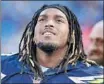  ?? Leon Bennett Getty Images ?? JOE BARKSDALE has spent seven seasons in the NFL while trying to hide his depression.