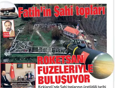  ??  ?? ZH\nHO YAMAN
6A%AH
Kırklareli Valisi Osman Bilgin, arkadaşımı­z Zeynel Yaman’a konuştu.