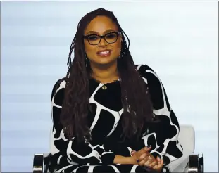  ??  ?? Filmmaker Ava DuVernay says the coronaviru­s pandemic could lead to “positive” new ways of approachin­g film production work. She was part of a panel discussion Wednesday on reopening Hollywood for film, TV and commercial business. WILLY SANJUAN INVISION/AP