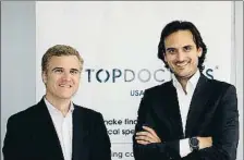  ?? TOP DOCTORS ?? Pablo de Porcioles, gerent a Europa, i Alberto Porciani