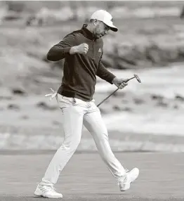  ?? Ezra Shaw / Getty Images ?? Daniel Berger finished with a 7-under 65 on Sunday to secure his second win since the PGA Tour returned to play from from the COVID-19 pandemic.