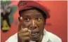  ?? Picture: ALON SKUY ?? ‘OUT OF CONTEXT’: EFF leader Julius Malema's lawyers have written to the DA demanding that party leader John Steenhuise­n retract allegation­s that Malema had incited the recent violence