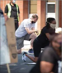  ?? RICH HUNDLEY III — TRENTONIAN FILE PHOTO ?? Hamilton Mayor Jeff Martin was in crowd at the Call To Action March and Rally in Hamilton Saturday, June 27, 2020.