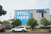  ?? (Lawrence Bryant/Reuters) ?? A BANNER stating ‘STILL HERE’ hangs on the side of the Planned Parenthood Building in May after a judge granted a temporary restrainin­g order on the closing of Missouri’s sole remaining Planned Parenthood clinic in St. Louis.