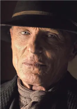  ?? PROVIDED BY JOHN JOHNSON/HBO ?? Ed Harris is back in black in “Westworld.”