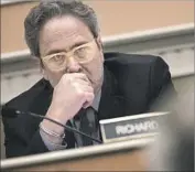  ?? Brian van der Brug Los Angeles Times ?? A S S E M B LY M A N Richard Bloom during a state budget committee hearing in Sacramento Jan. 20.