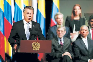  ??  ?? DESPEDIDA. El presidente Juan Manuel Santos deja su cargo el próximo martes.