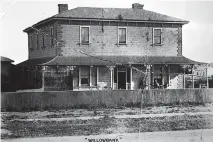  ?? MANAWATU¯ HERITAGE ?? The Willowbank boarding house on Palmerston North’s Main St, pictured in 1890. Seven years later Slater was to die there.