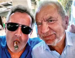  ?? ?? FRIENDS REUNITED: Piers Morgan and Alan Sugar on holiday together in 2019