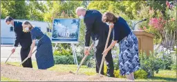  ?? Courtesy of The Church of Jesus Christ of Latter-day Saints ?? Local church leaders participat­e in the groundbrea­king for the Feather River California Temple in Yuba City on July 18.