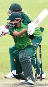  ??  ?? A file photo of Babar Azam in action