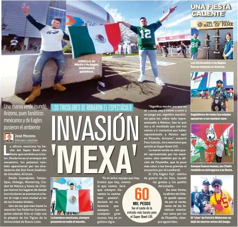  ?? ?? ORGULLO. De México y de Eagles, doblemente ganadores.