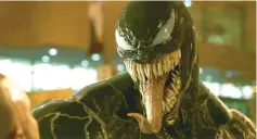  ?? — Courtesy of Sony ?? Hardy bonds with an alien symbiote in ‘Venom’.