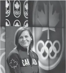  ?? PAUL CHIASSON/ THE CANADIAN PRESS ?? Former short-track speedskate­r Isabelle Charest is Canada’s chef de mission for the 2018 Olympics.