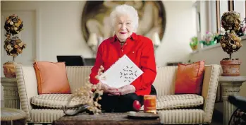  ?? MATT ROURKE/THE ASSOCIATED PRESS FILES ?? Crossword puzzle constructo­r Bernice Gordon died last month at age 101.