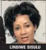  ??  ?? LINDIWE SISULU