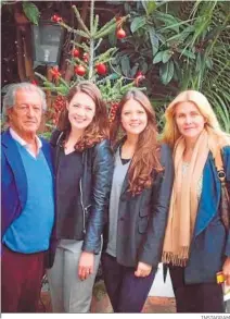  ?? INSTAGRAM ?? El empresario, su exmujer Nina Wendelboe-larsen y sus hijas.