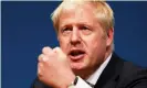  ?? Photograph: Murdo MacLeod/The ?? Boris Johnson: ‘Does the sight of tankedup far right thugs chanting your name
in central London not give you pause for
thought?’