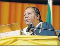  ?? Picture: DAILY DISPATCH ?? Minister of Science and Technology Naledi Pandor has urged the private sector to spend more on research and developmen­t.